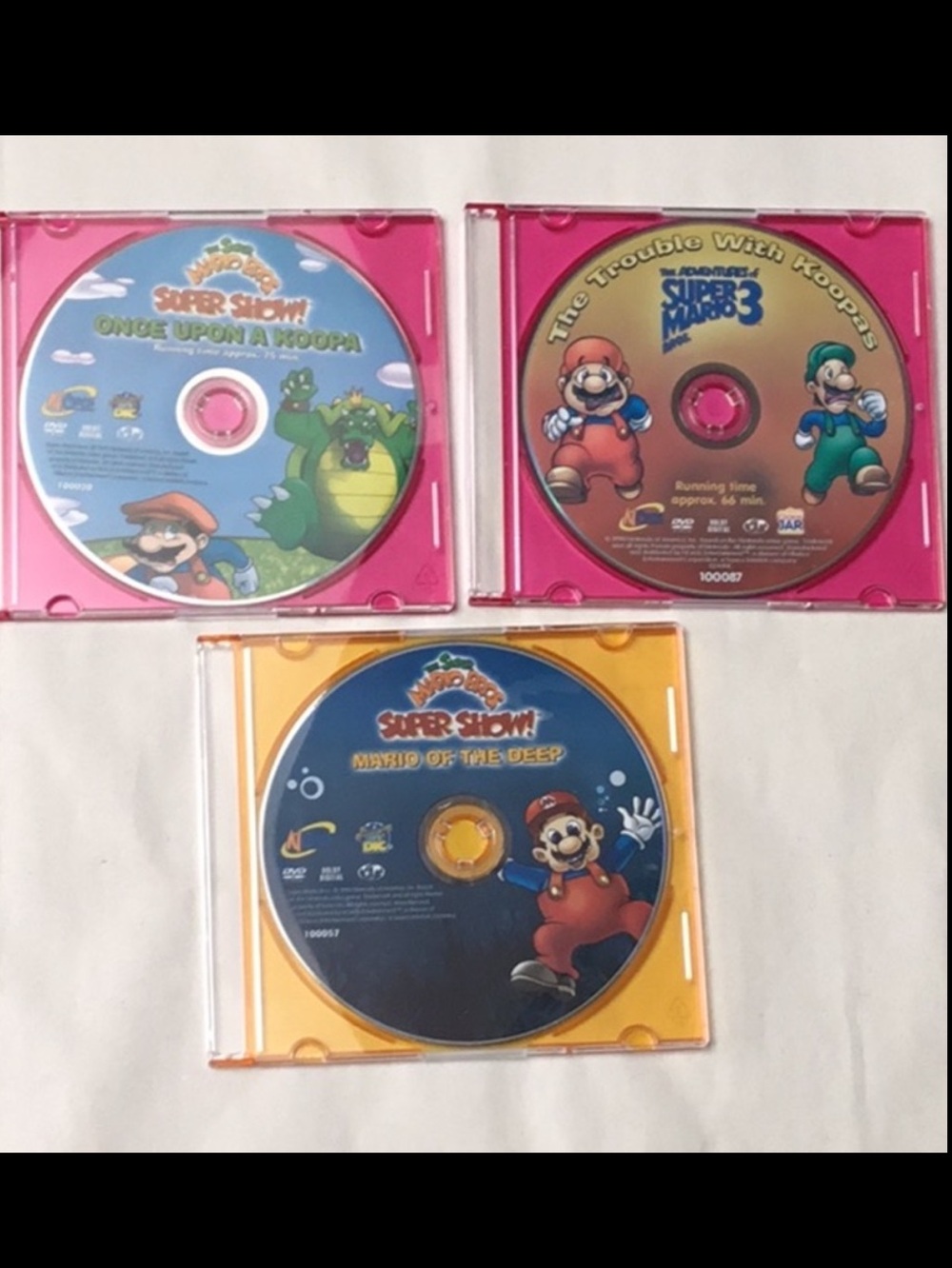Super Mario Bros Super Show Movie Koopas Koopa Mario Of The Deep Lot Of 3 DVD